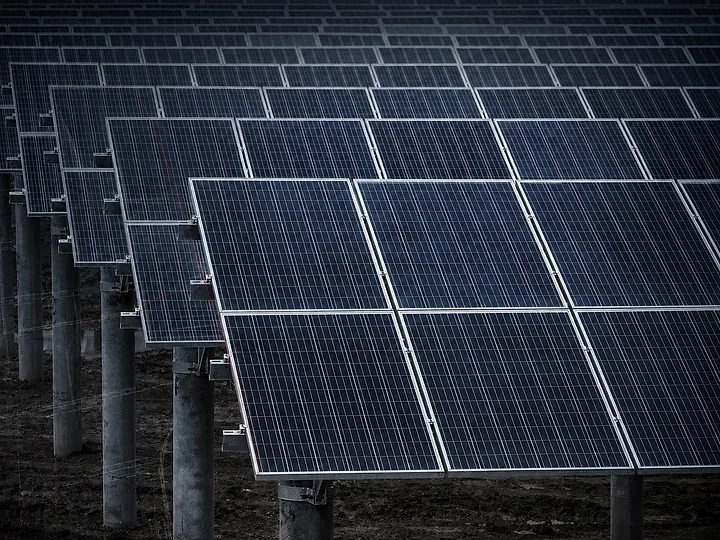Photovoltaikmodule einer Freiflächenanlage